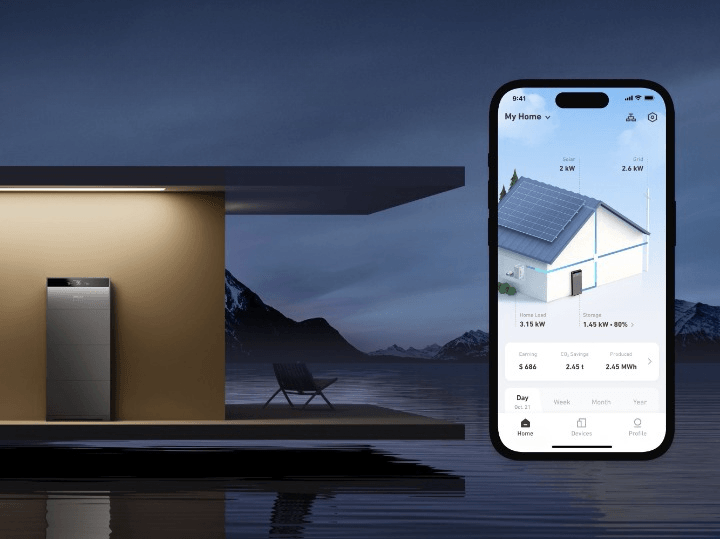 Anker Solix app met verbruiksdata